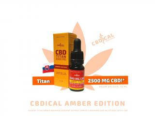 CBDICAL Titan, 2500mg CBD AMBER, 10 ml