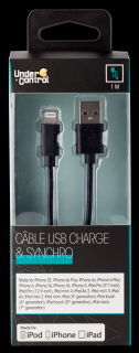 USB lightning iphone kabel černý