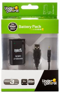 XBOX 360 baterie 2100 mAh černá