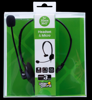 XBOX 360 Headset sluchátka černá