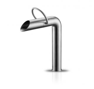 JEE-O - Pure basin mixer high  - 300-1750 brúsený nerezový povrch