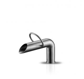 JEE-O - Pure basin mixer low  - 300-1700 brúsený nerezový povrch