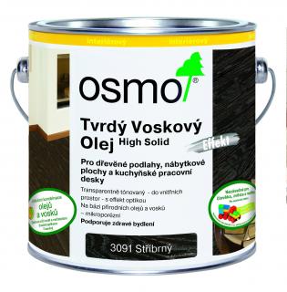 Tvrdý voskový olej Effekt  0,75l - 3091 Strieborný