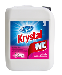 KRYSTAL WC čistič na nerez a keramiku, ružový 5L, 1ks