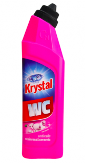 KRYSTAL WC čistič na nerez a keramiku, ružový 750 ml, 1ks