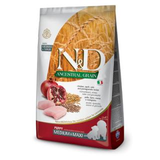 N&D dog AG Puppy Medium & Maxi Chicken, Spelt, Oats & Pomegranate, Balenie 12kg