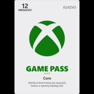 Microsoft Xbox Game Pass Core členstvo 12 mesiacov