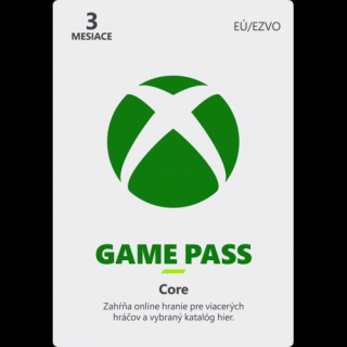 Microsoft Xbox Game Pass Core členstvo 3 mesiace