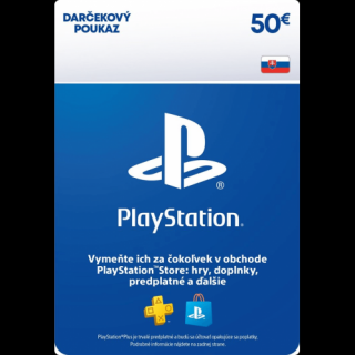 PlayStation Store kredit 50€ (digitálny kód)