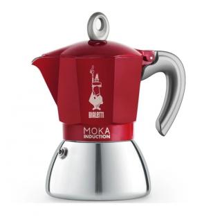 Bialetti Moka Induction 6 šálok červená NOVINKA