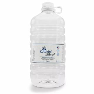 Koloidní stříbro s.r.o. KOLOIDNÉ STRIEBRO KANISTER 5000 ML, Koncentrácie 10 ppm