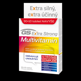 GS Extra Strong Multivitamín, 30 + 10 tabliet