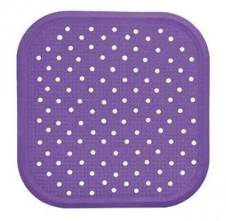 Protišmyková podložka do sprchy 56x56 cm fialová (Prírodný kaučuk bez PVC)