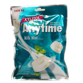 LOTTE Cukríky Anytime xylitol mlieko- mäta Lotte 60g