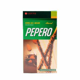 LOTTE Tyčinky Pepero mandľové v čokoláde 32g