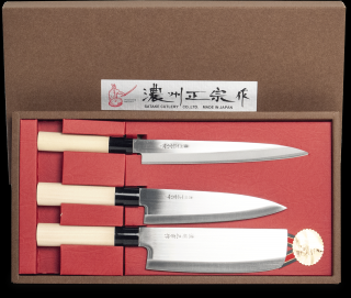 Satake Japonské nože Satake (Sashimi+Santoku+Nakiri) 3ks