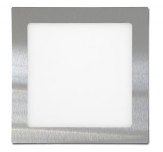 Ecolite zapustený LED panel 17x17cm,12W,2700K,IP20, chróm (LED-WSQ-12W/27/CHR)