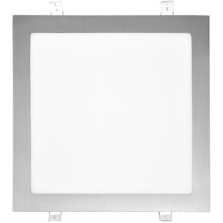 Ecolite zapustený LED panel 30x30cm,25W,2700K,IP20, chróm (LED-WSQ-25W/27/CHR)