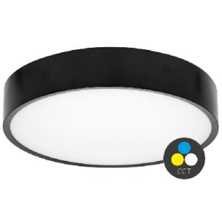 LED CCT stropné prisadené svietidlo 15W čierne (WMAT300-15W/CR)