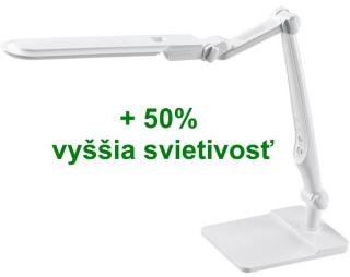 LED stmievateľná lampa stolná ,950lm, 6.6W, 3300K-6000K, podstava, biela (AS-217570)