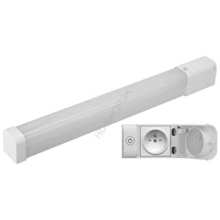 LED stmievateľné podlinkové svietidlo so zásuvkou 15W, CCT, IP44, 600mm (LNL7621/WH)