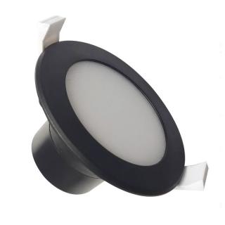 LED svietidlo 7W / IP44 / DR01 / SMD / 4000K čierne (LDL153/B)