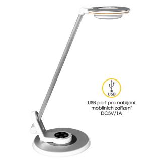 LIMA lampa stolná LED,8W, biela, stmievateľná (LBL1065-BI)