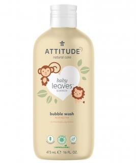 Attitude Baby Leaves Detská pena do kúpeľa s vôňou hruškovej šťavy (473 ml)