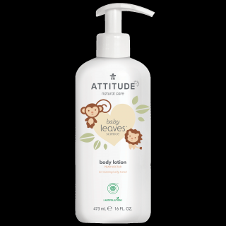 Attitude Baby leaves Detské telové mlieko s vôňou hruškovej šťavy (473 ml)