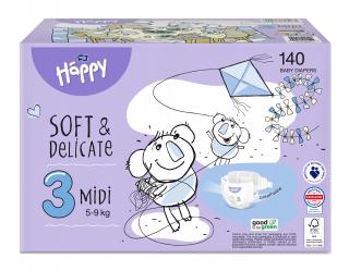 Bella Happy Bella Baby Happy Detské plienky Midi Toy Box veľ. 3 (140 ks)