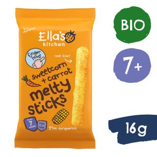 Ellas Kitchen BIO Chrumkavé tyčinky s kukuričkou a mrkvou (16 g)