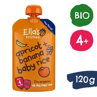 Ellas Kitchen BIO Detská ryža, banán a marhuľa (120 g)