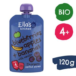 Ellas Kitchen BIO Jablko, čučoriedka a banán (120 g)