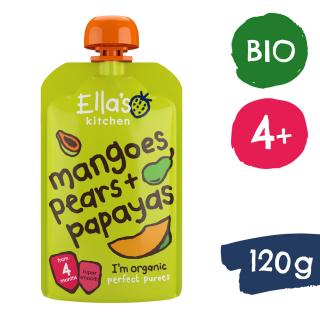 Ellas Kitchen BIO Mango, hruška a papája (120 g)