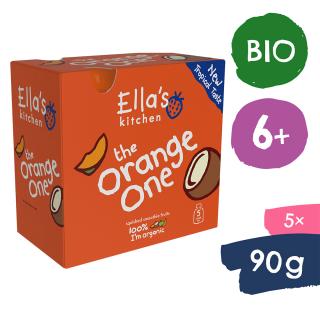 Ellas Kitchen BIO ORANGE ONE Ovocné pyré s mangom (5x90 g)