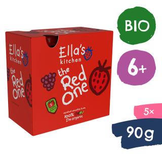 Ellas Kitchen BIO RED ONE ovocné pyré s jahodami (5x90 g)