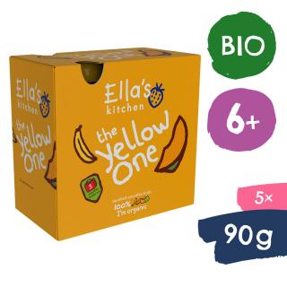 Ellas Kitchen BIO YELLOW ONE Ovocné pyré s banánom (5x90 g)