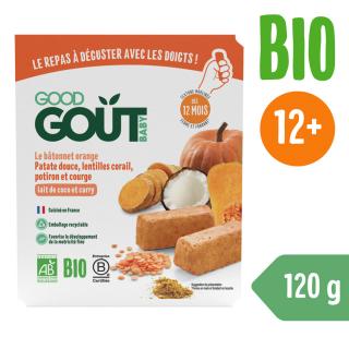 Good Gout BIO BLW Tyčinky z červenej šošovice a tekvice (120 g)