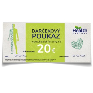 Health Academy Elektronický darčekový poukaz na 20 €