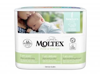 Moltex Pure & Nature Newborn 2–4 kg (22 ks), eko plienky