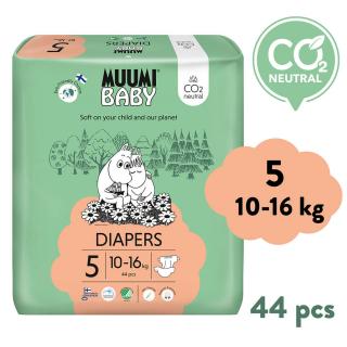 Muumi Baby 5 Maxi+ 10-16 kg (44 ks), eko plienky