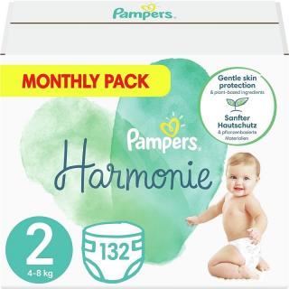 Pampers Harmonie Mesačné balenie detských plienok veľ. 2 (132 ks)