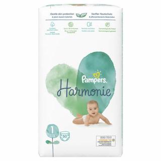 Pampers Harmonie Value Pack Detské plienky veľ. 1 (50 ks)