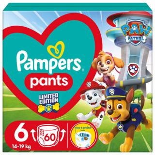 Pampers Pants Carry Pack Paw Patrol Plienkové nohavičky veľ. 6 (60 ks)