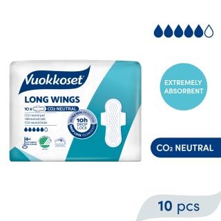 VUOKKOSET Vložky s krídelkami Long Wings (10 ks)