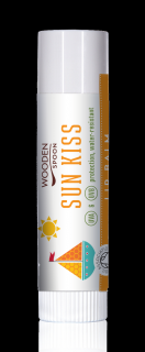 Wooden Spoon Opaľovací balzam na pery Sun Kiss (4,3 ml)