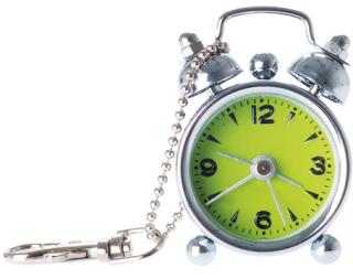 Budík MINI Alarm, Lime Green 6cm