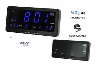 Digitálny LED budík/ hodiny MPM s dátumom a teplomerom C02.3568,