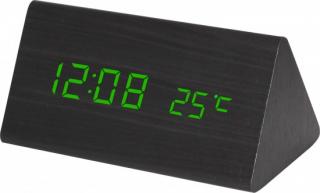 Digitálny LED budík MPM s dátumom a teplomerom C02.3570.90 GREEN