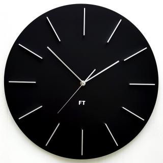 Dizajnové nástenné hodiny Future Time FT2010BK Round black 40cm